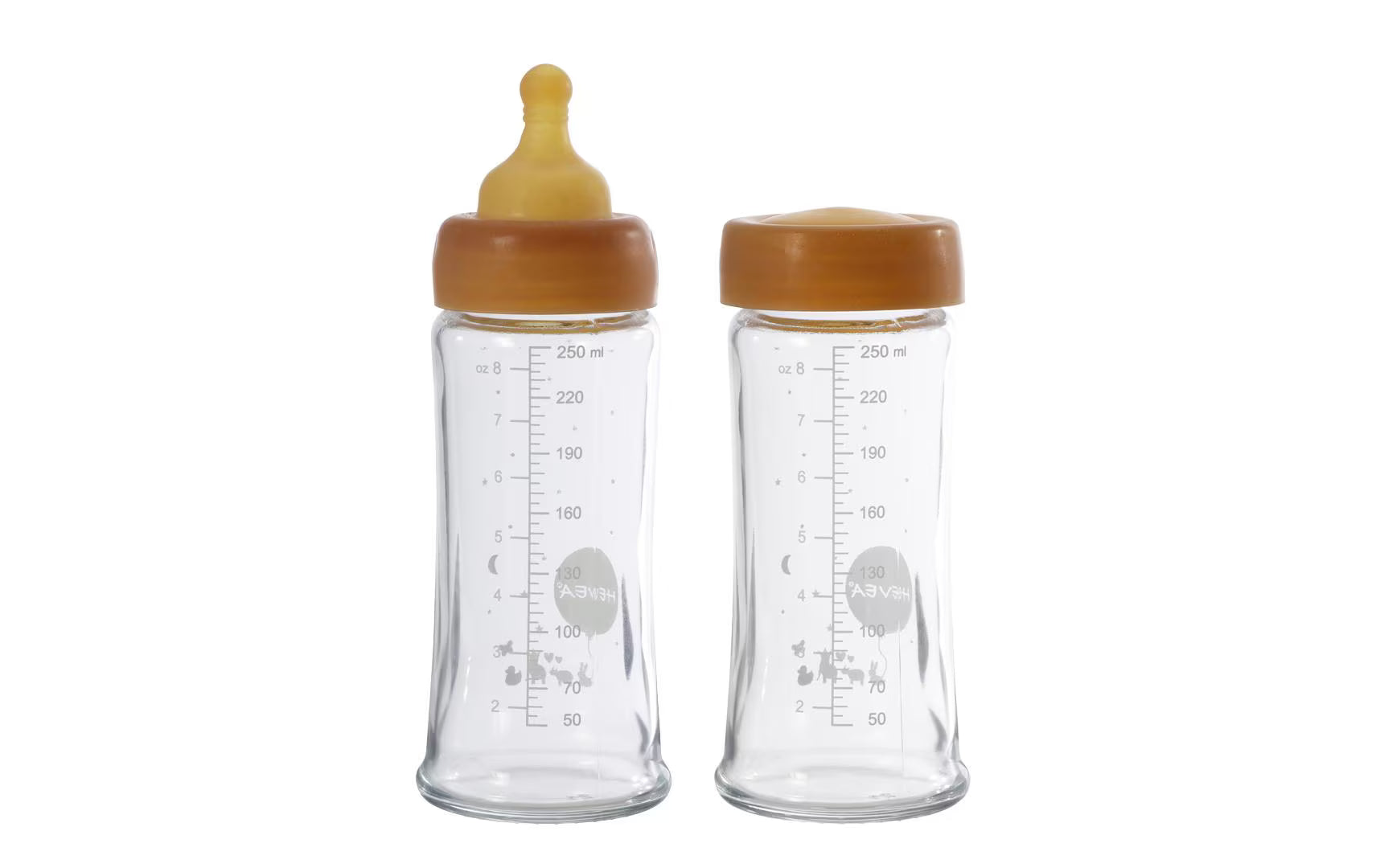 HEVEA, Glasflasche 2 x 250 ml
