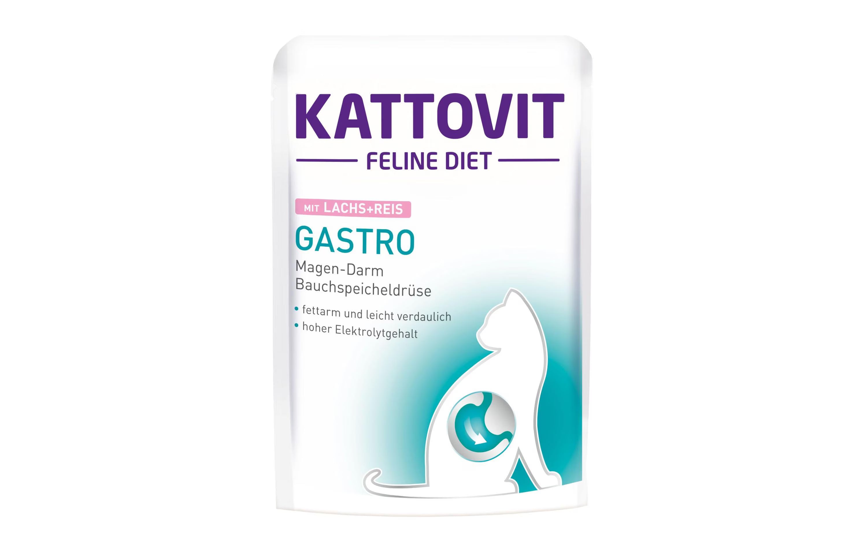 Kattovit Nassfutter Gastro Lachs und Reis,
