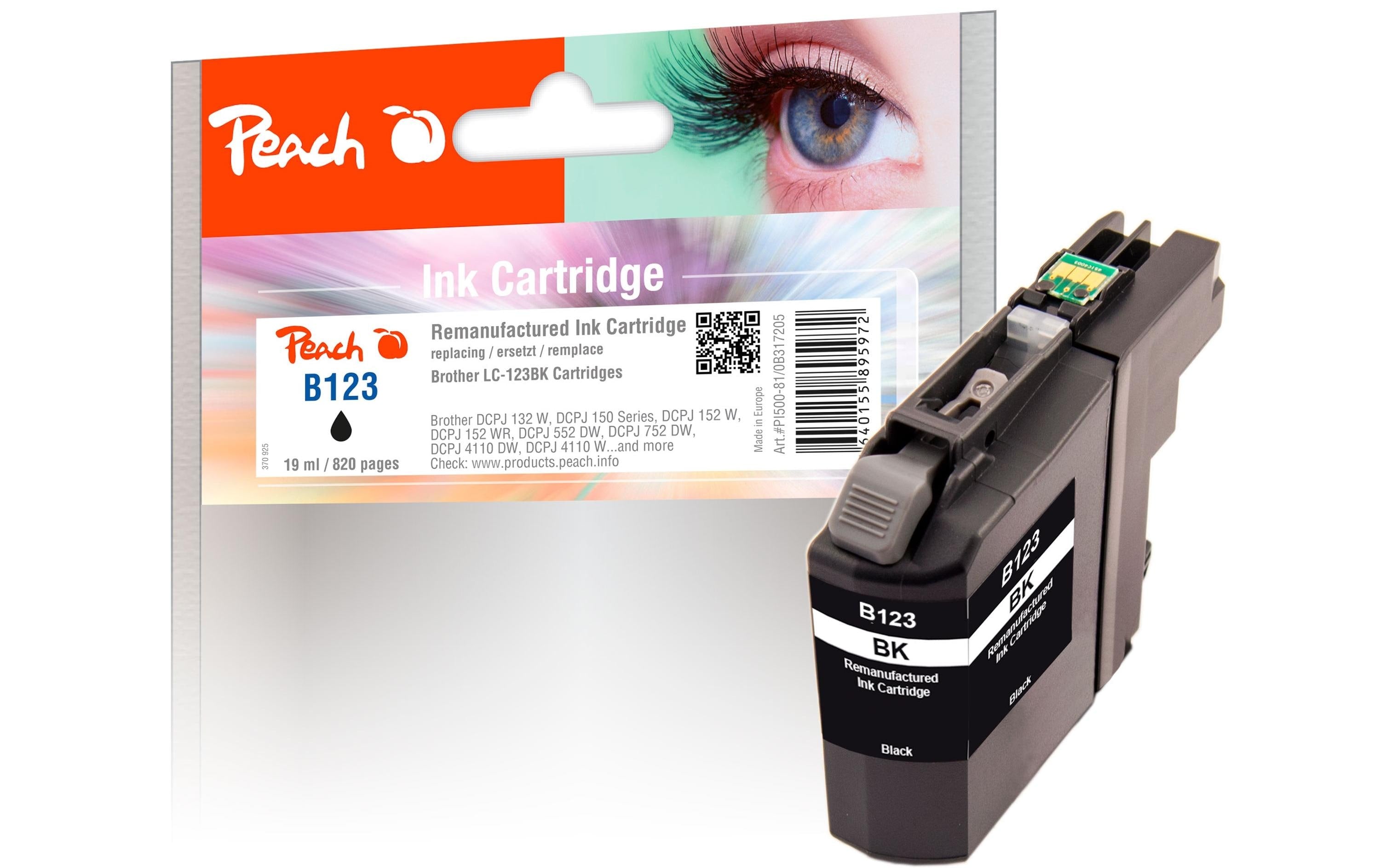 Peach Tinte Brother LC-123