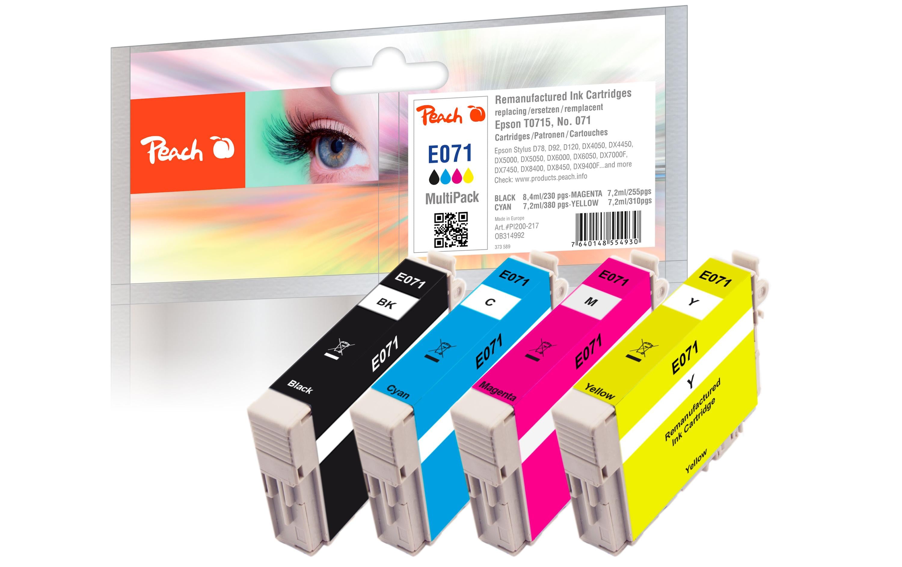 Peach Epson D78,Multi-Pack, T0715