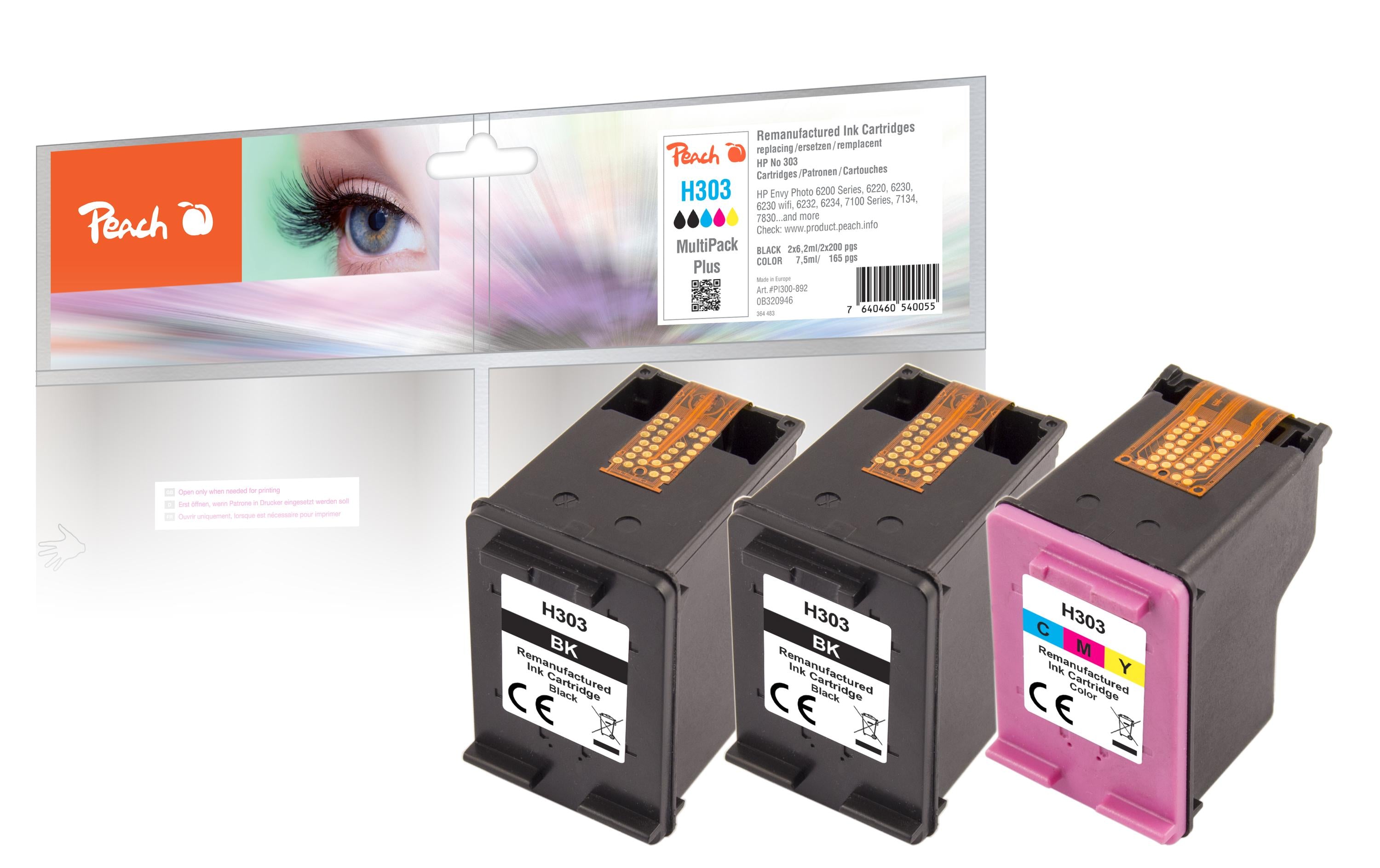 Peach HP No. 303, Multi-Pack-Plus