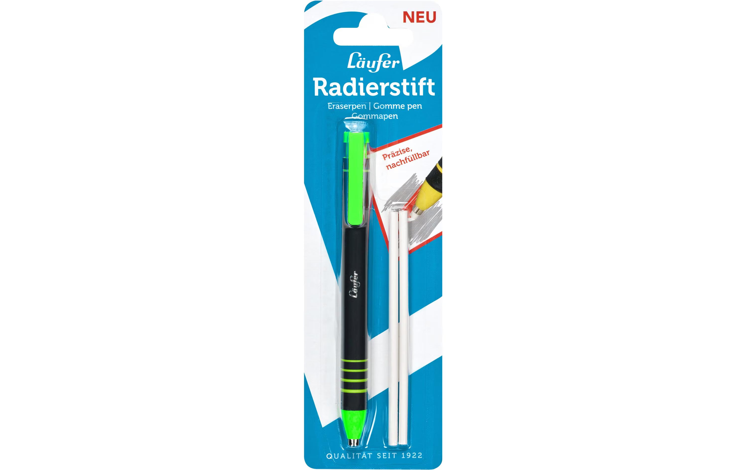 Läufer, Radiergummi Grün