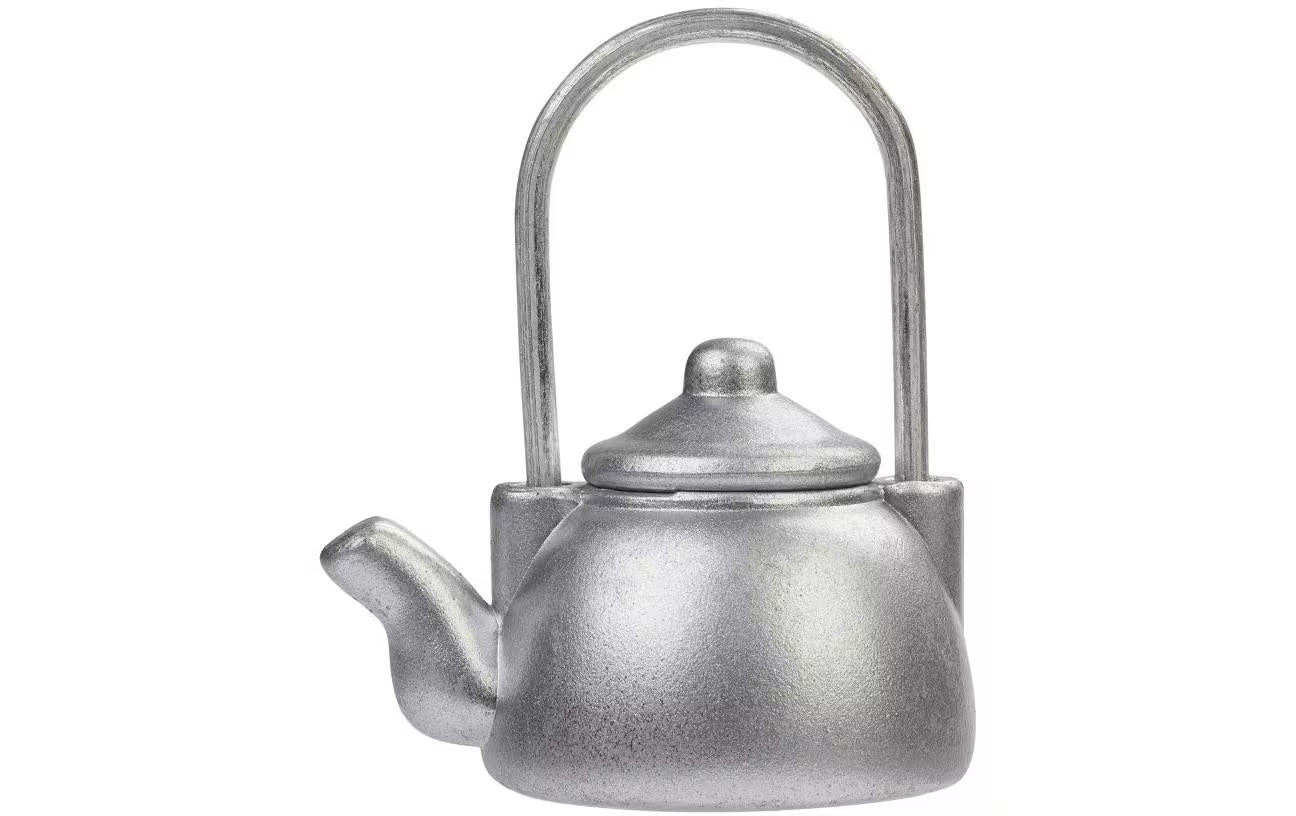 Hobbyfun Mini-Küche Teekanne silber