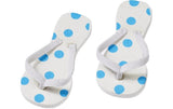 Hobbyfun Mini-Kleidung Flip-Flops blau gep.
