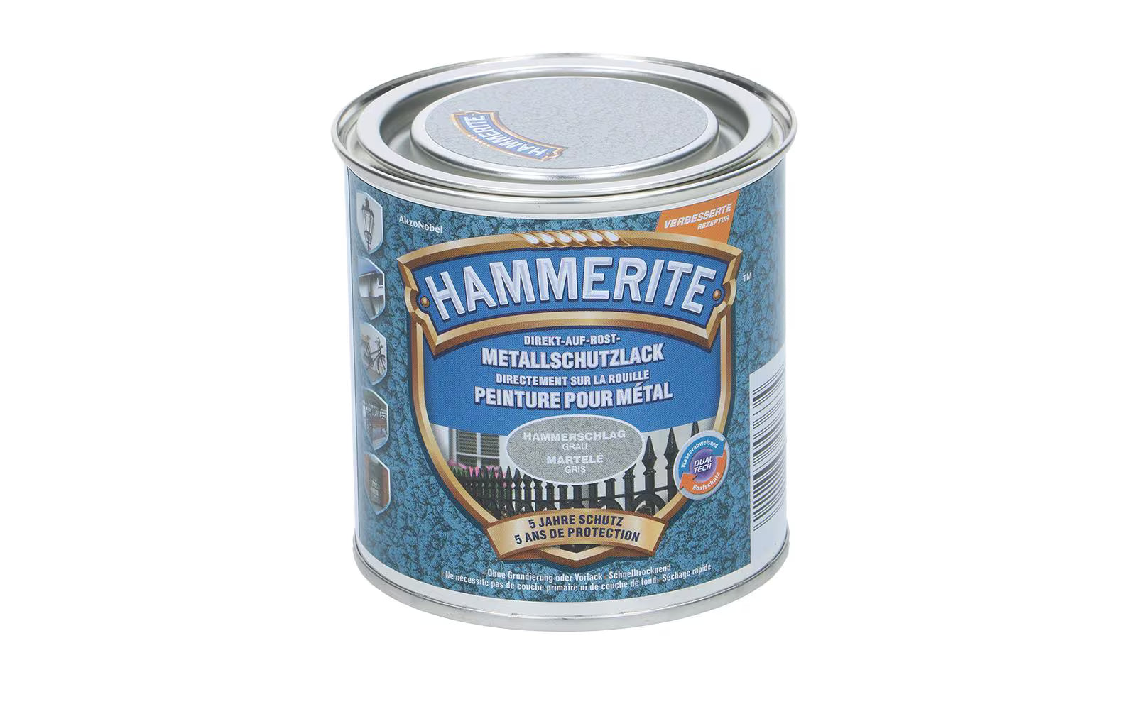 Hammerite Metall-Schutzlack HS grau