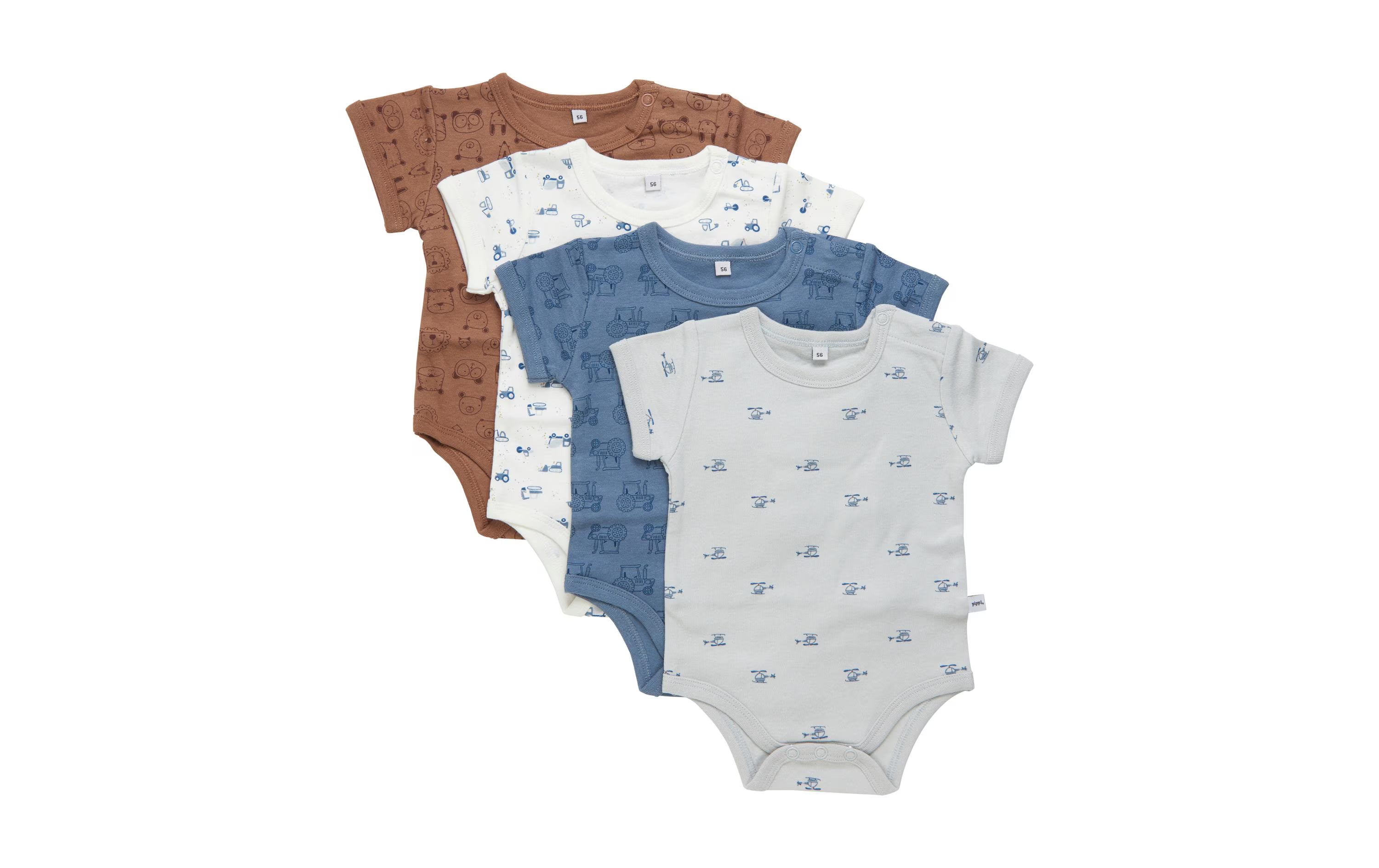 Pippi Body kurzarm 4er Pack
