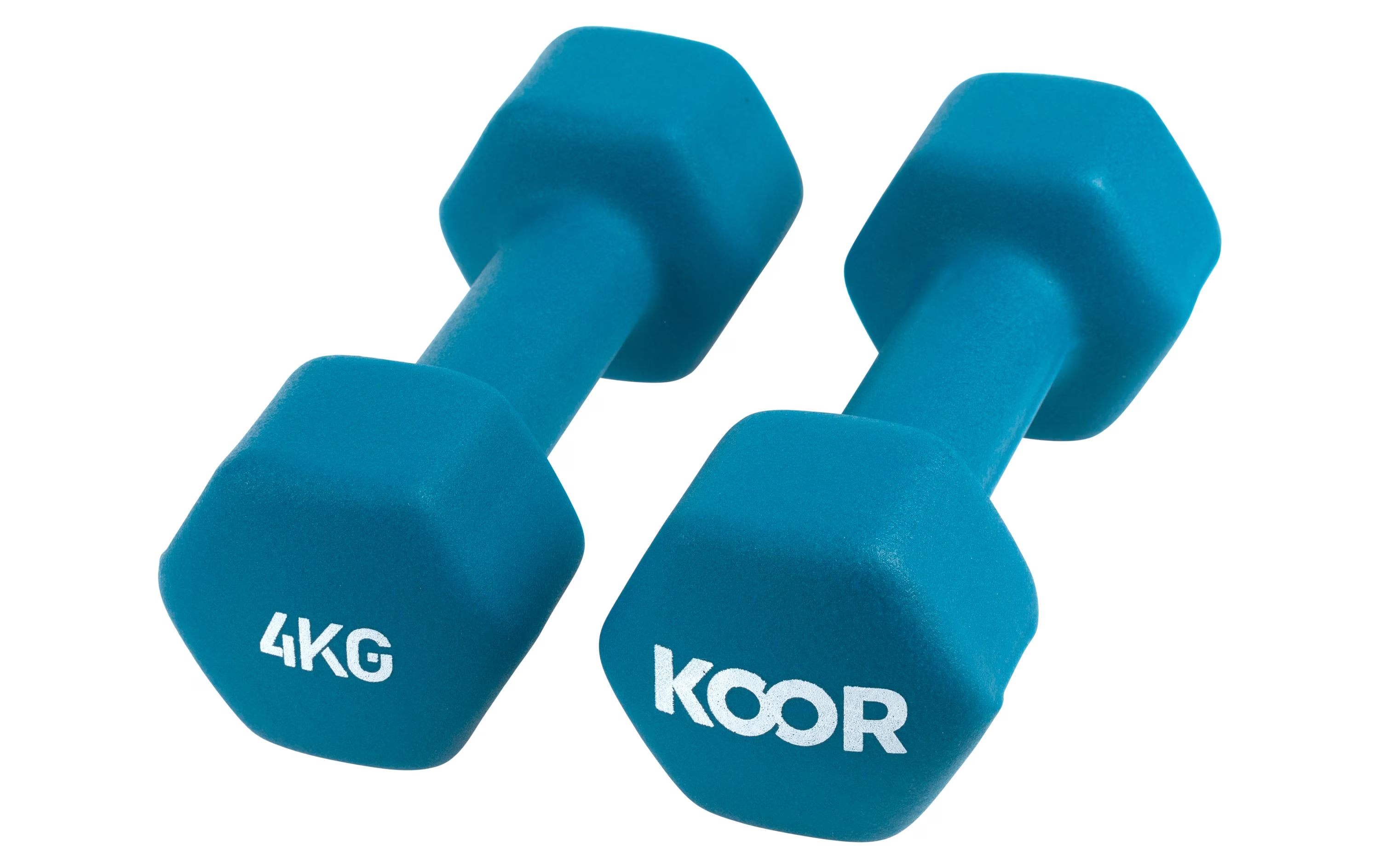 KOOR, Kurzhantel-Set 4 kg, Türkis