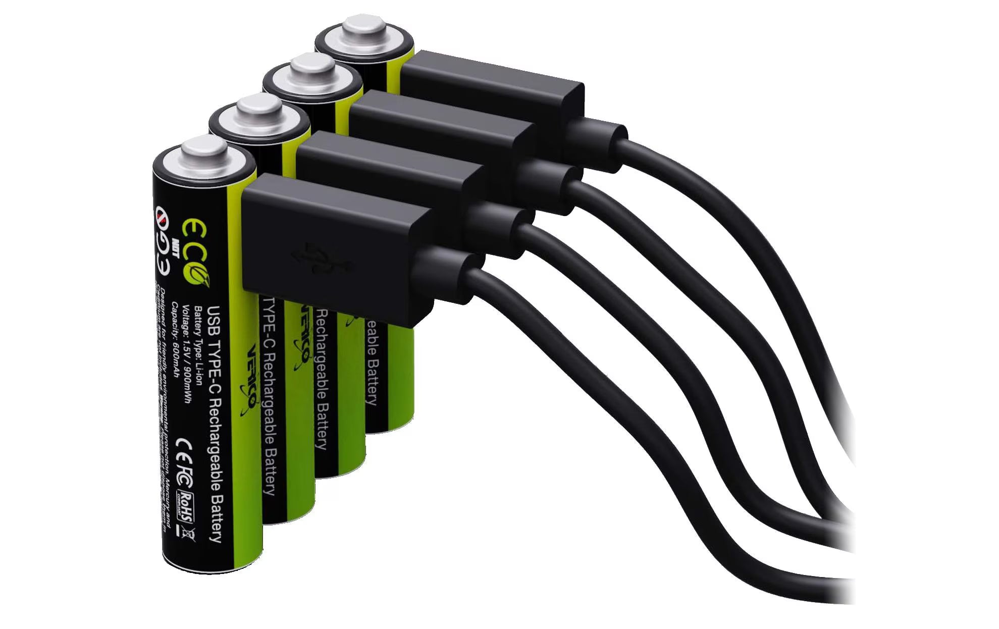 Verico LoopEnergy AAA, USB-C, 600mAh