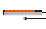 Steckdosenleiste 19, 8xT13, orange