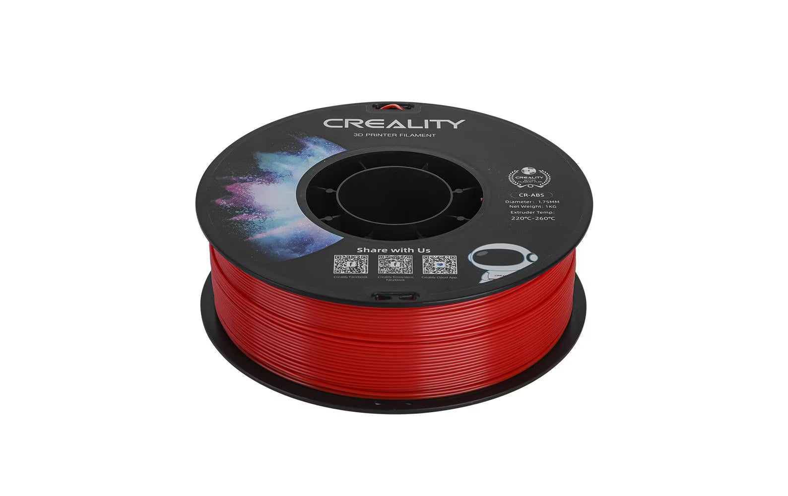 Creality, Filament ABS, Rot, 1.75 mm, 1 kg