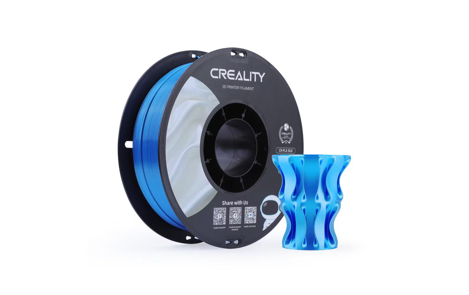 Creality, Filament PLA, Silk Blau, 1.75 mm,