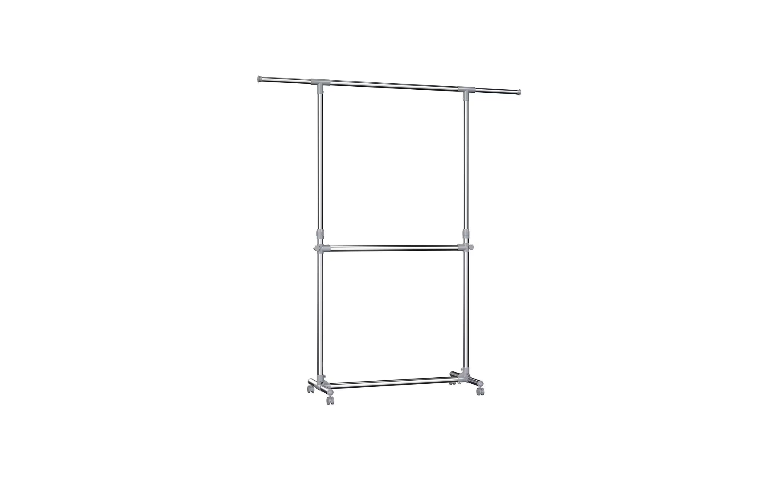 Songmics Kleiderständer Silber, Edelstahl