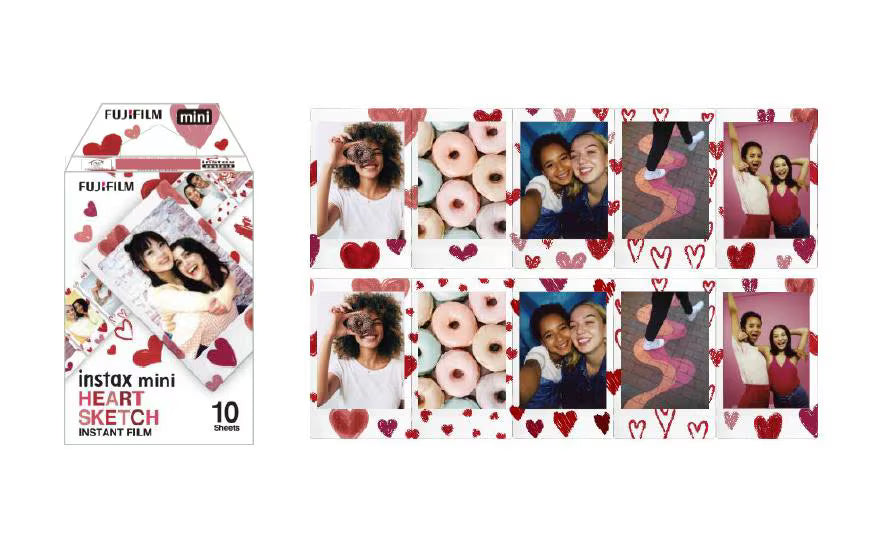 Instax Mini 10 Blatt Heart Sketch