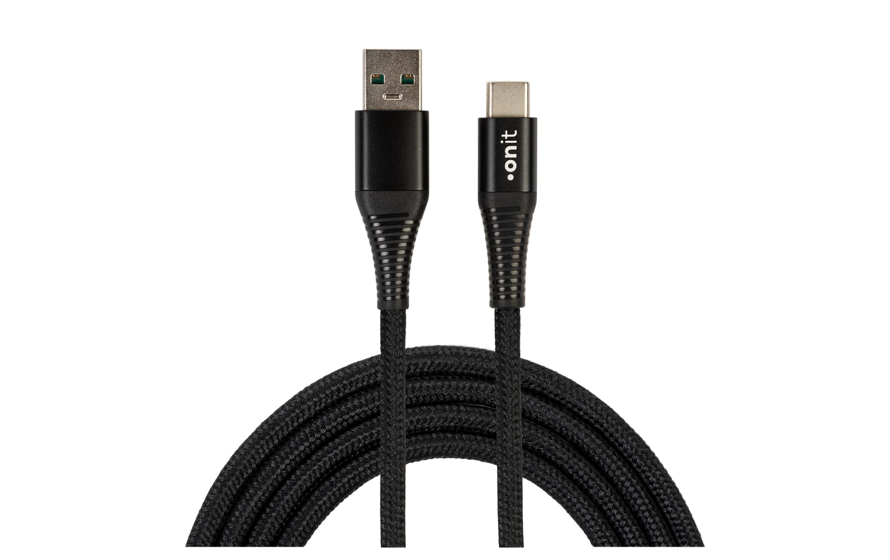 onit USB-Kabel A-C schwarz 2m