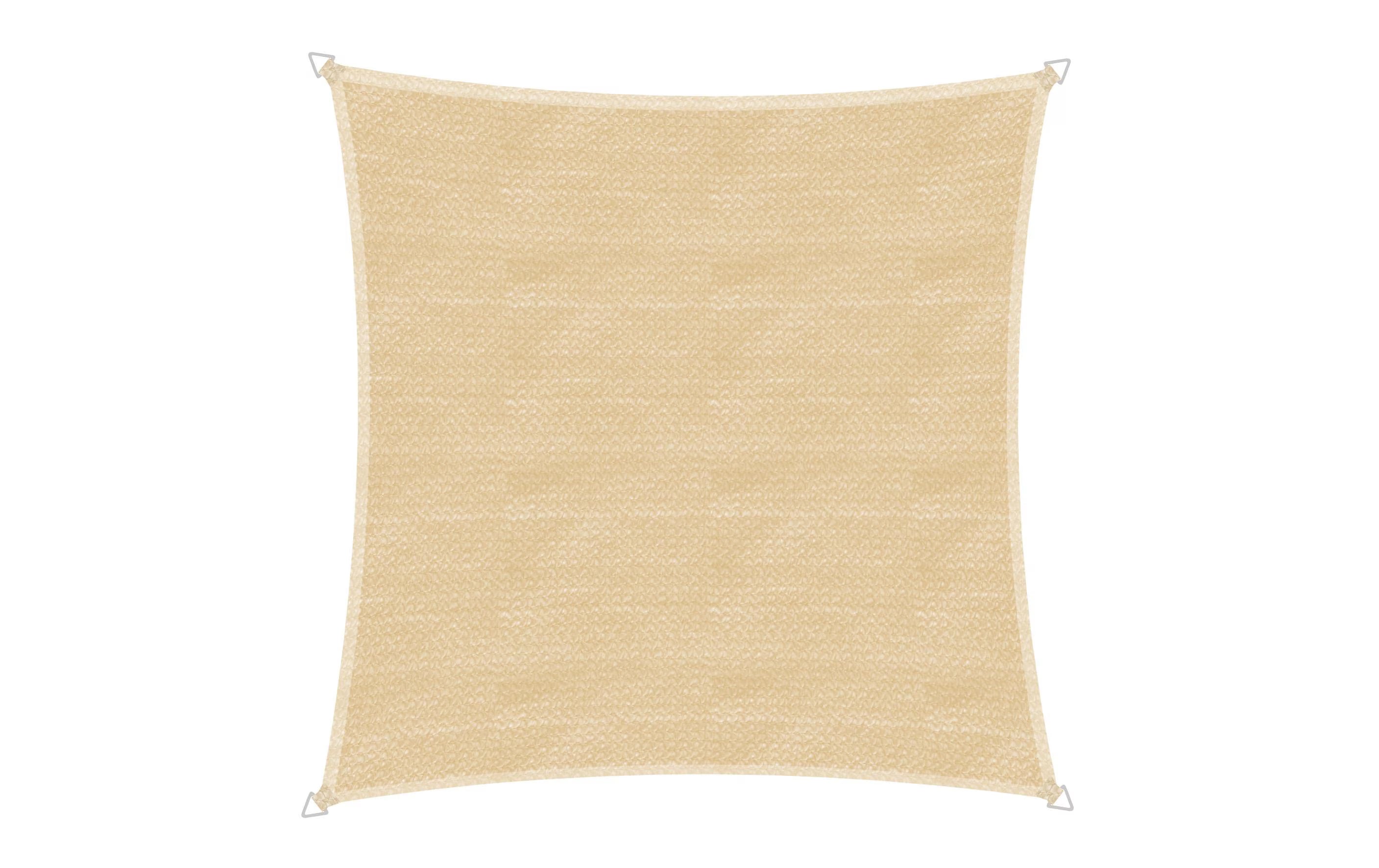 Sonnensegel champagner 4.0m,Quadratisch
