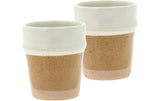 Villa Espressobecher Evig Amber/Crem 2er