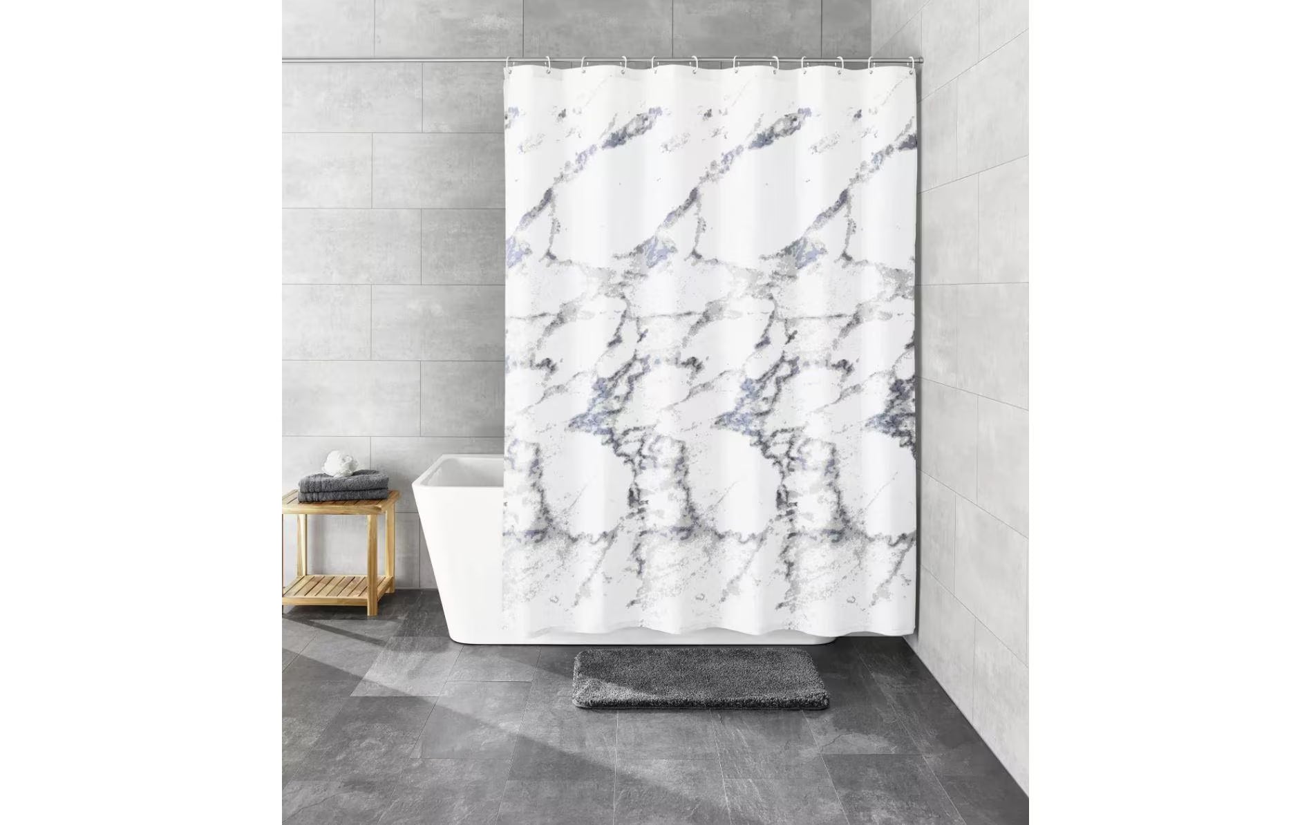 Kleine Wolke Duschvorhang Marble