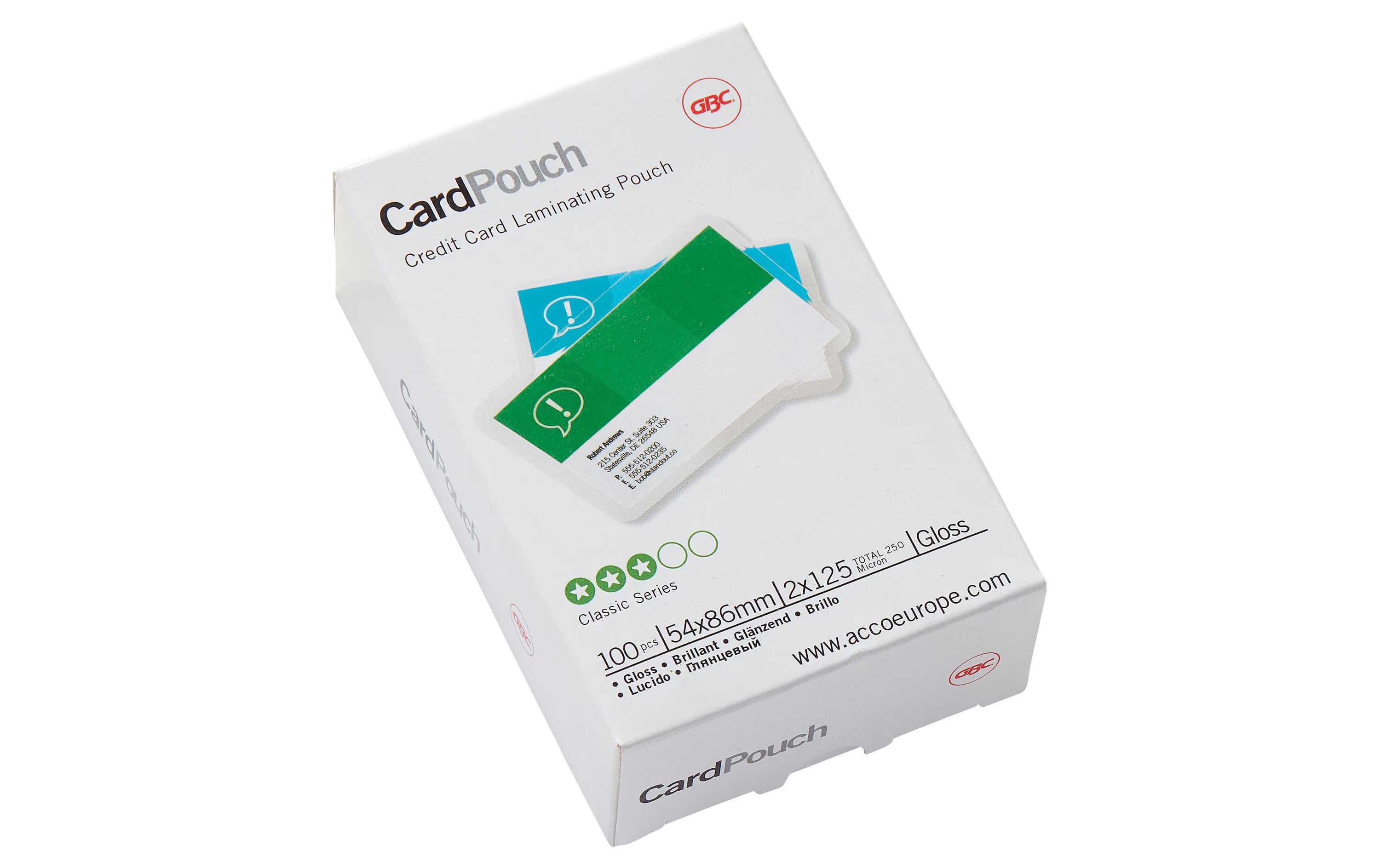 GBC Laminierfolie 125 Micron Kreditkarten