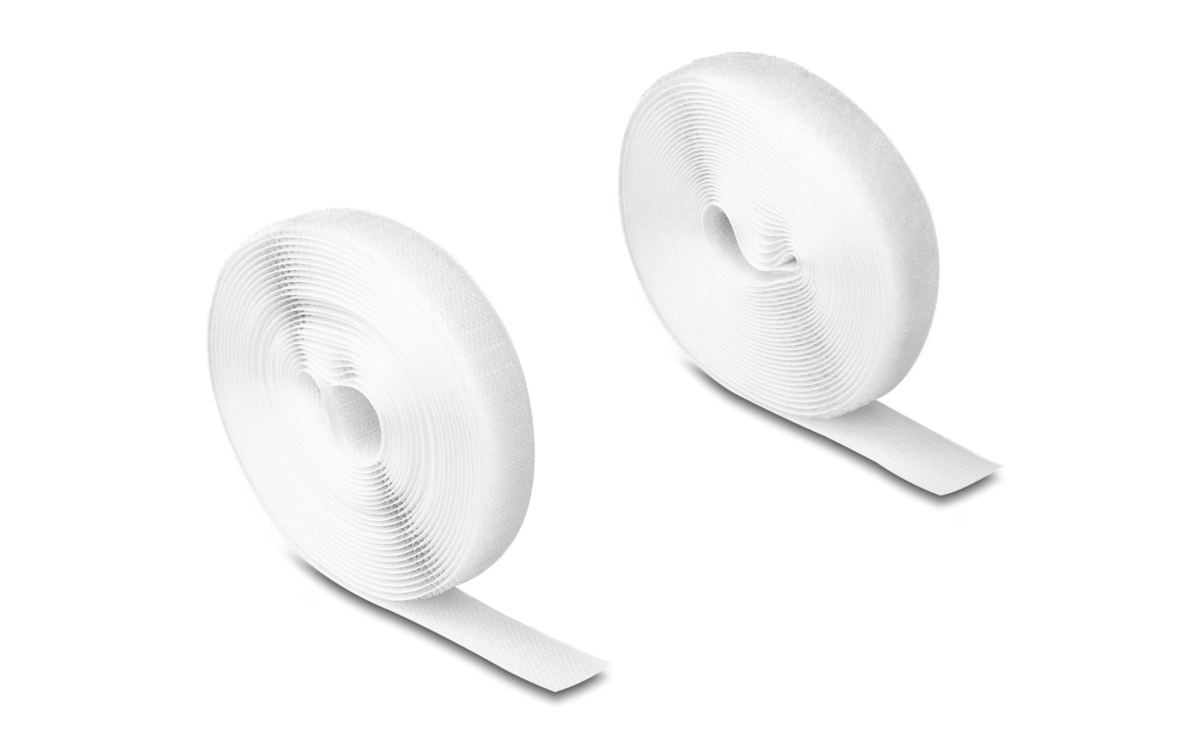 Delock, Klettband 5 m x 20 mm mit Haft- und