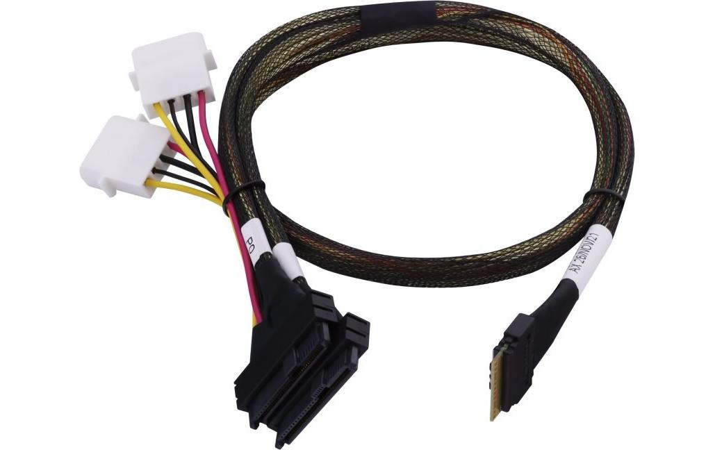 Adaptec SFF-8654 - 2xSFF-8639 x4 U.3, 0.8M