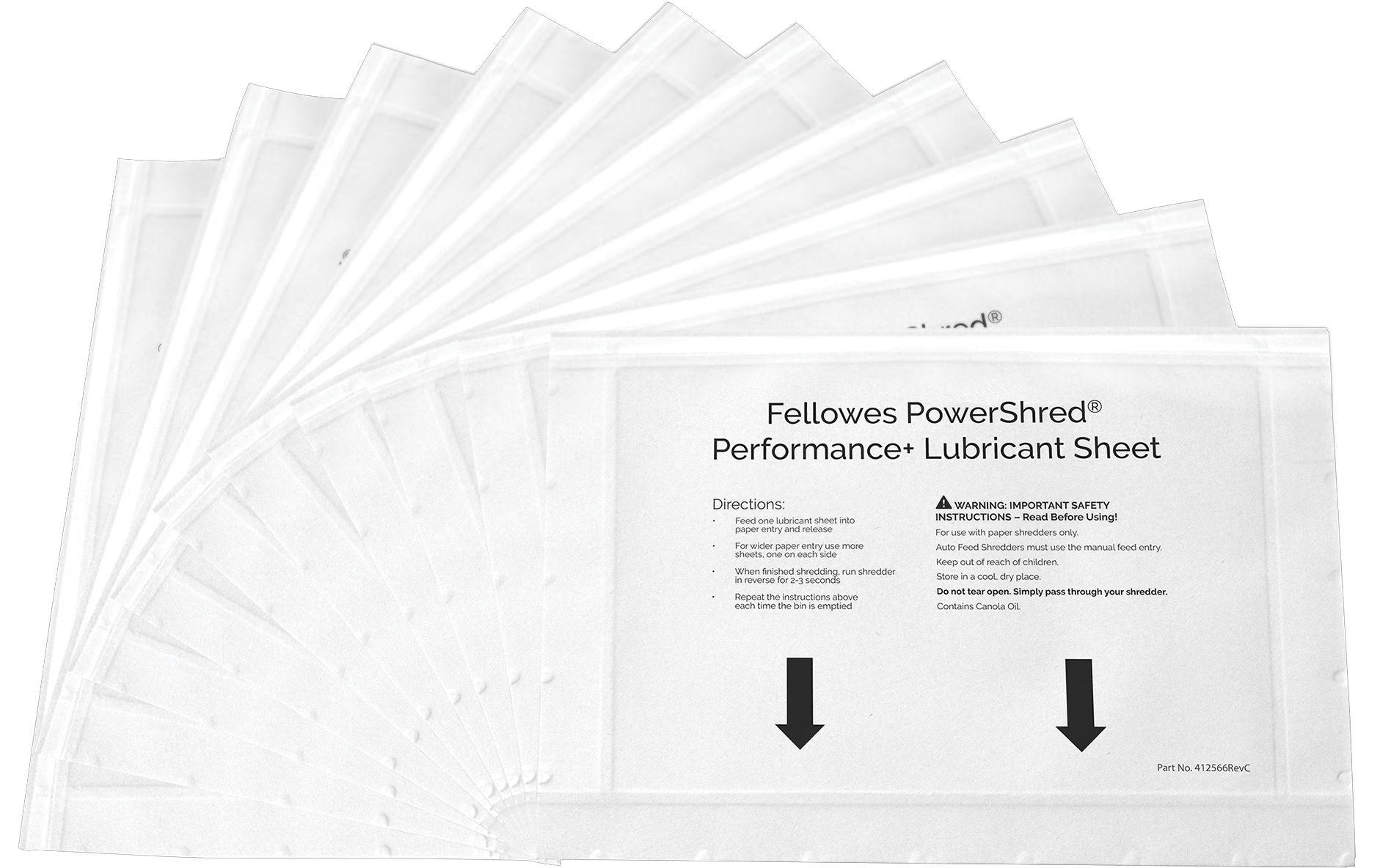 Fellowes Powershred Perfomance+Ölblätter