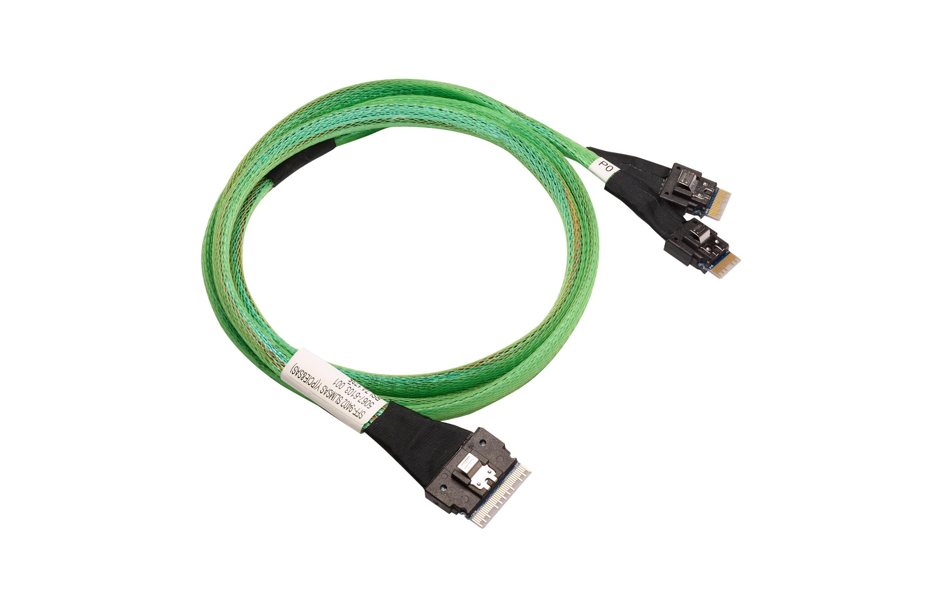 Broadcom SAS Kabel: SFF-8654 -2xSFF-8654