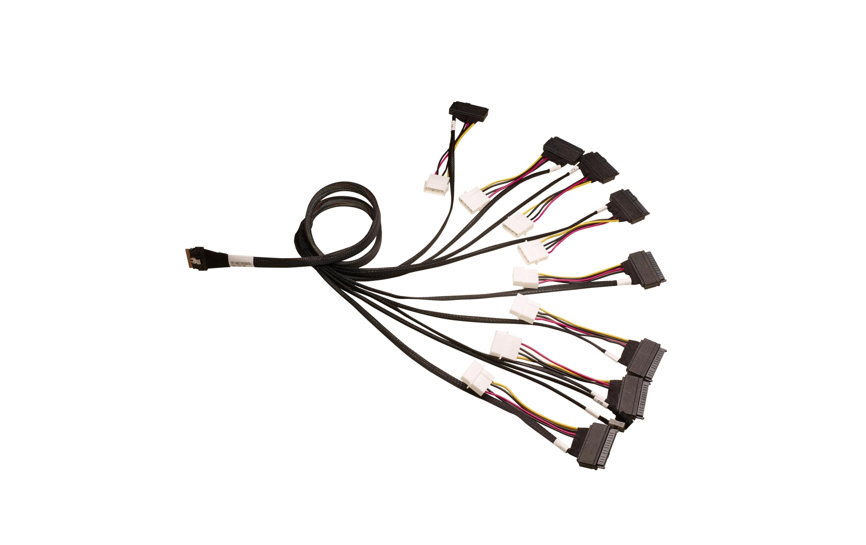 Broadcom SAS Kabel: SFF-8654 -8xSFF-8639 U3