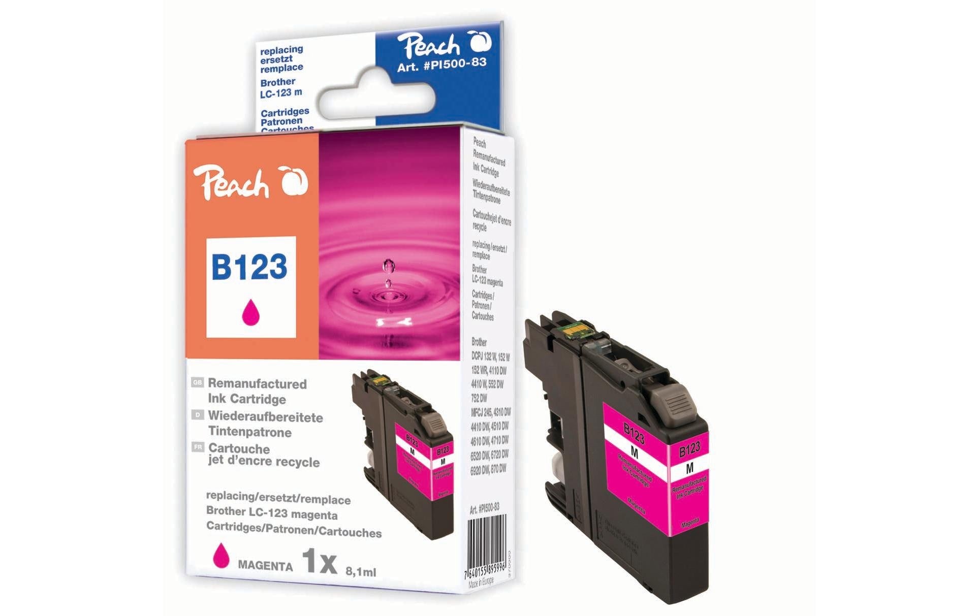 Peach Tinte Brother LC-123