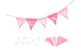 Goki Buchstabenwimpelkette rosa