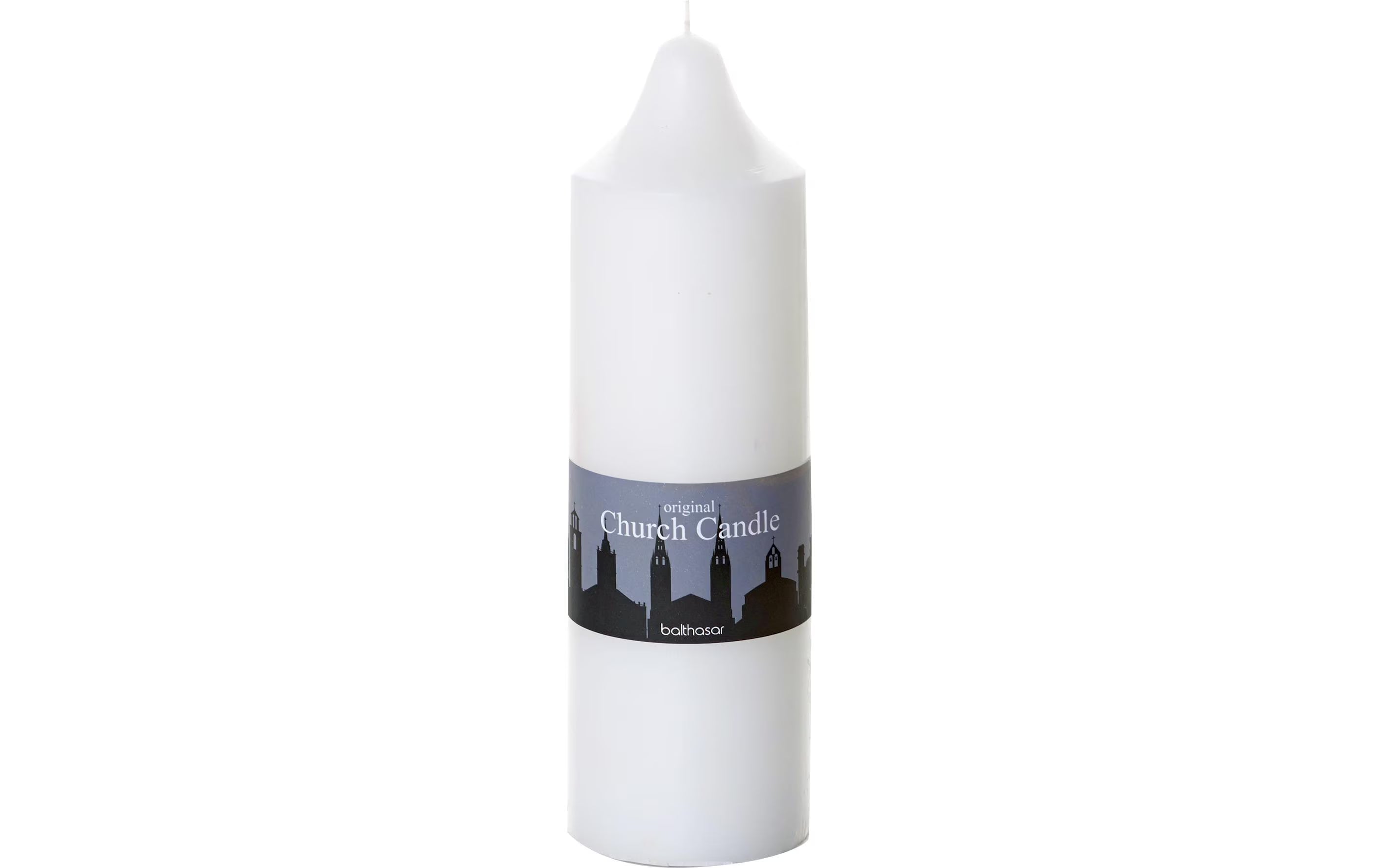 balthasar Kerze Church Candle, Weiss