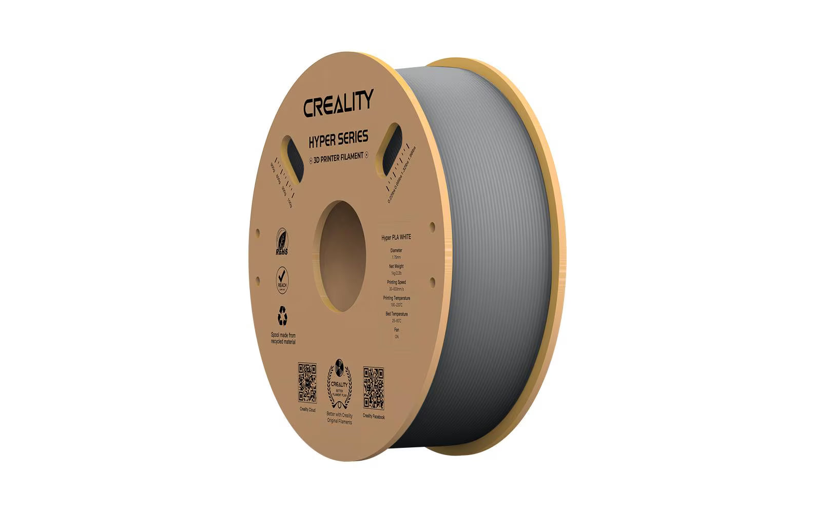 Creality, Filament PLA Hyper, Grau, 1.75 mm