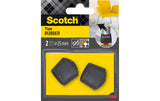 3M, Stuhlbeingleiter Ø 25 mm, Schwarz, 2er