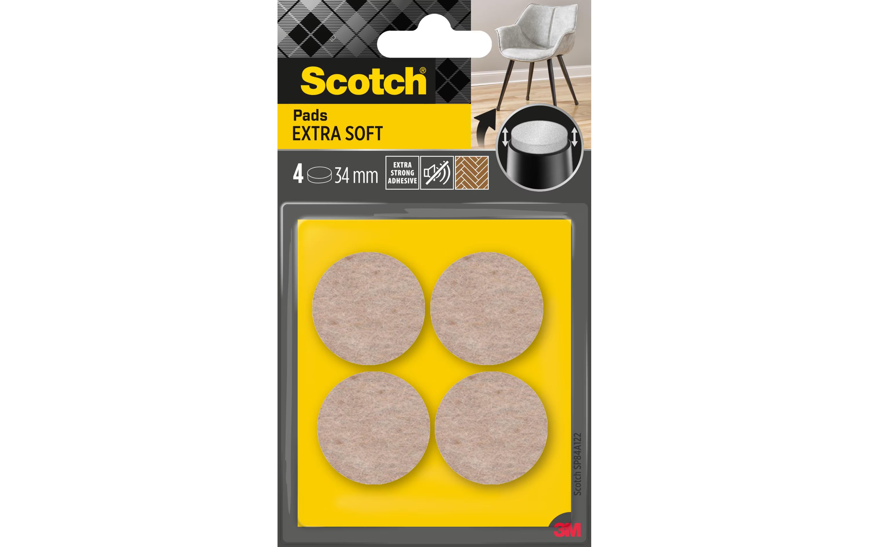 Extra weiche Filzgleiter rund Ø 17mm