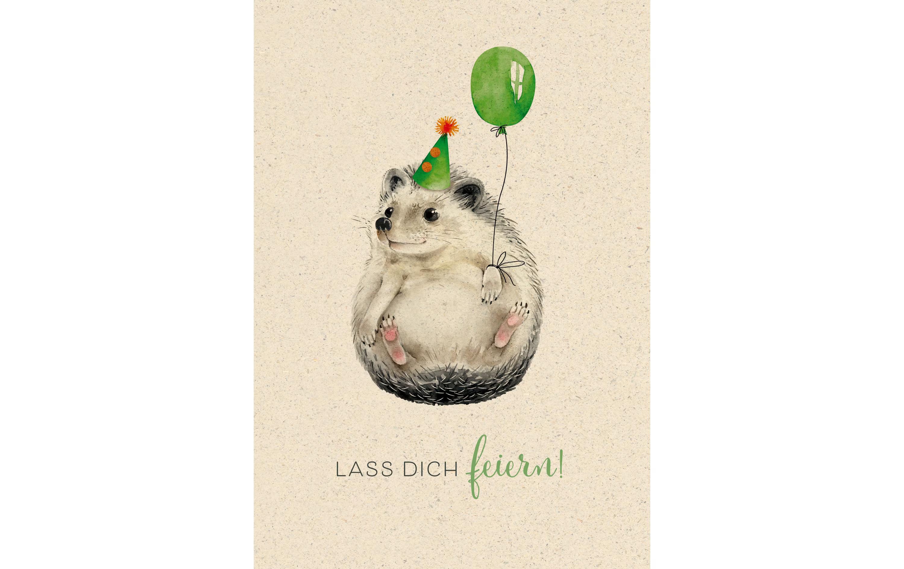 Natur Verlag Geburtstagskarte Igel