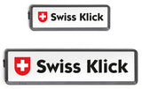 Swiss Klick Kennzeichenhalterset Langformat