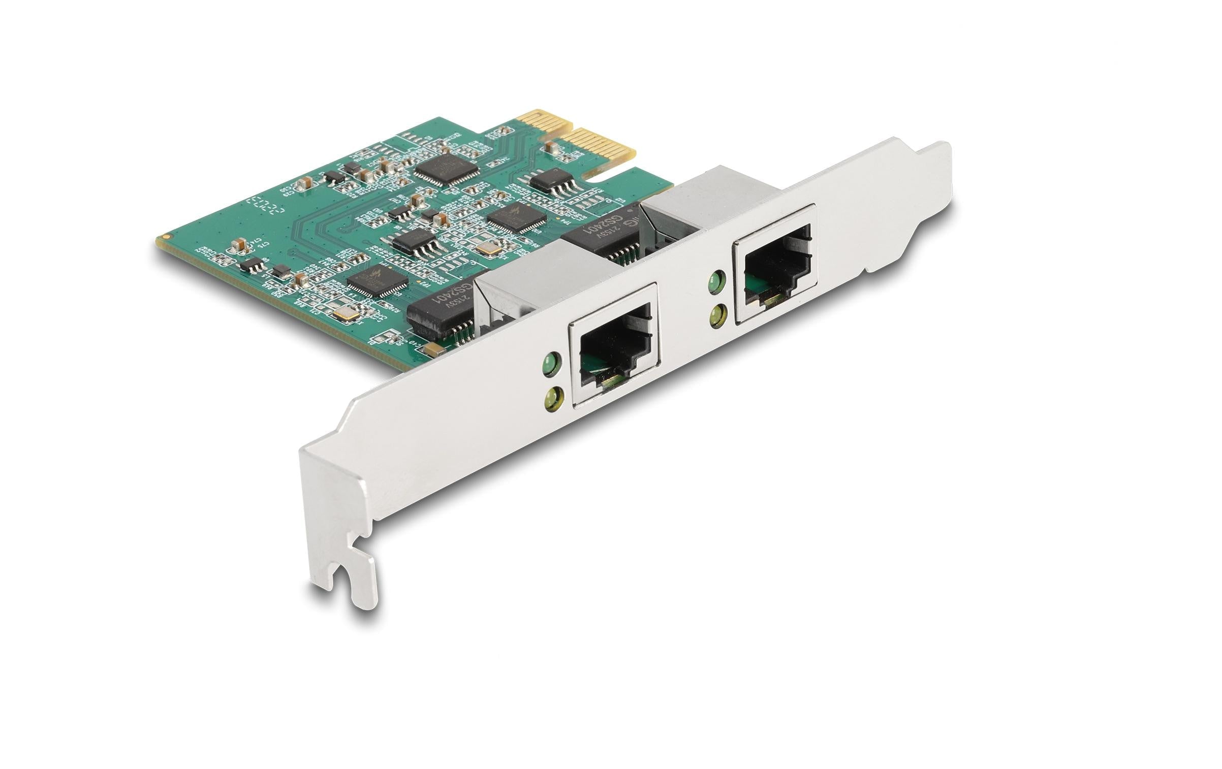 Delock PCI x1 Karte zu 2x RJ45