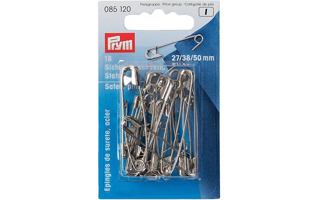 Prym Sicherheitsnadeln Stahl, silber