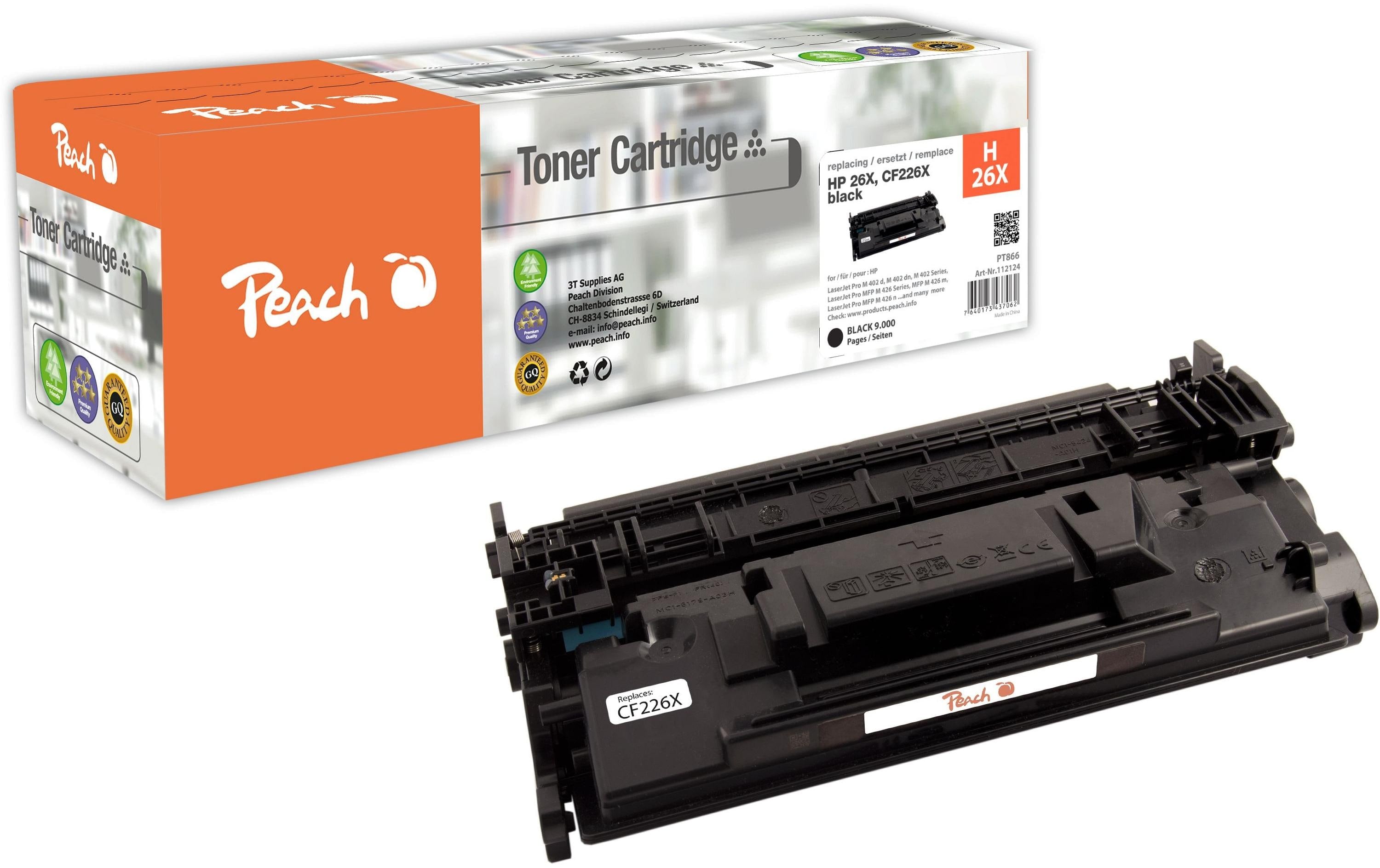 Peach Toner für HP LJ Pro CF226A black
