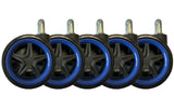 LC-POWER Gaming Stuhlrollen 5er Set.