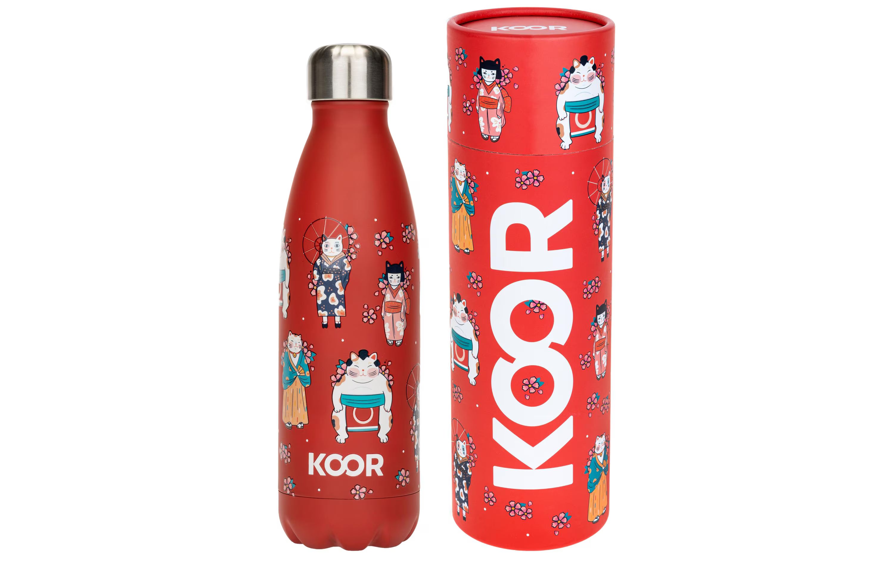 KOOR Flasche Thermo 500ml Japanese Cats
