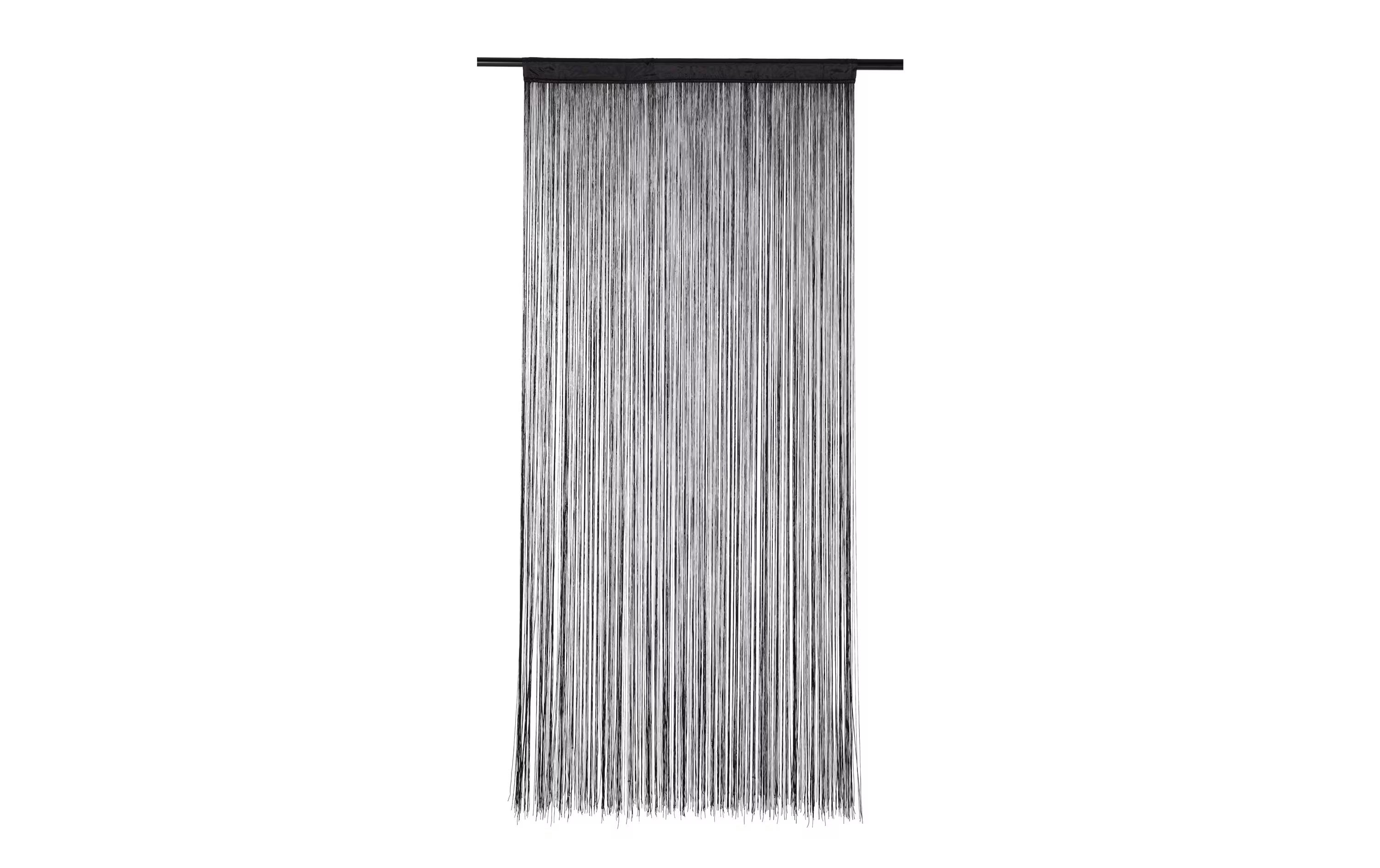 COCON, Fadenvorhang 90 cm x 200 cm, Schwarz