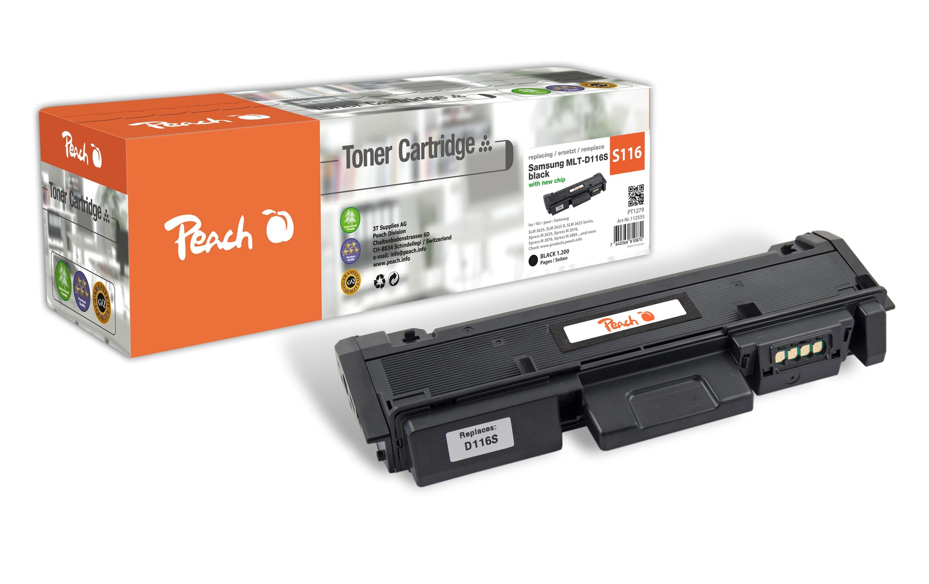 Peach Toner Samsung MLT/D116S