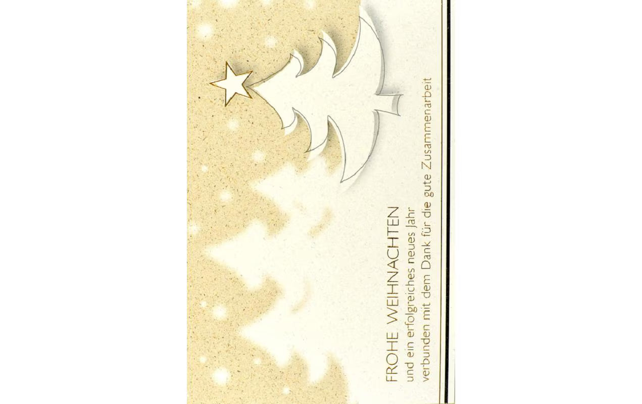 ABC Weihnachtskarte Geschäft