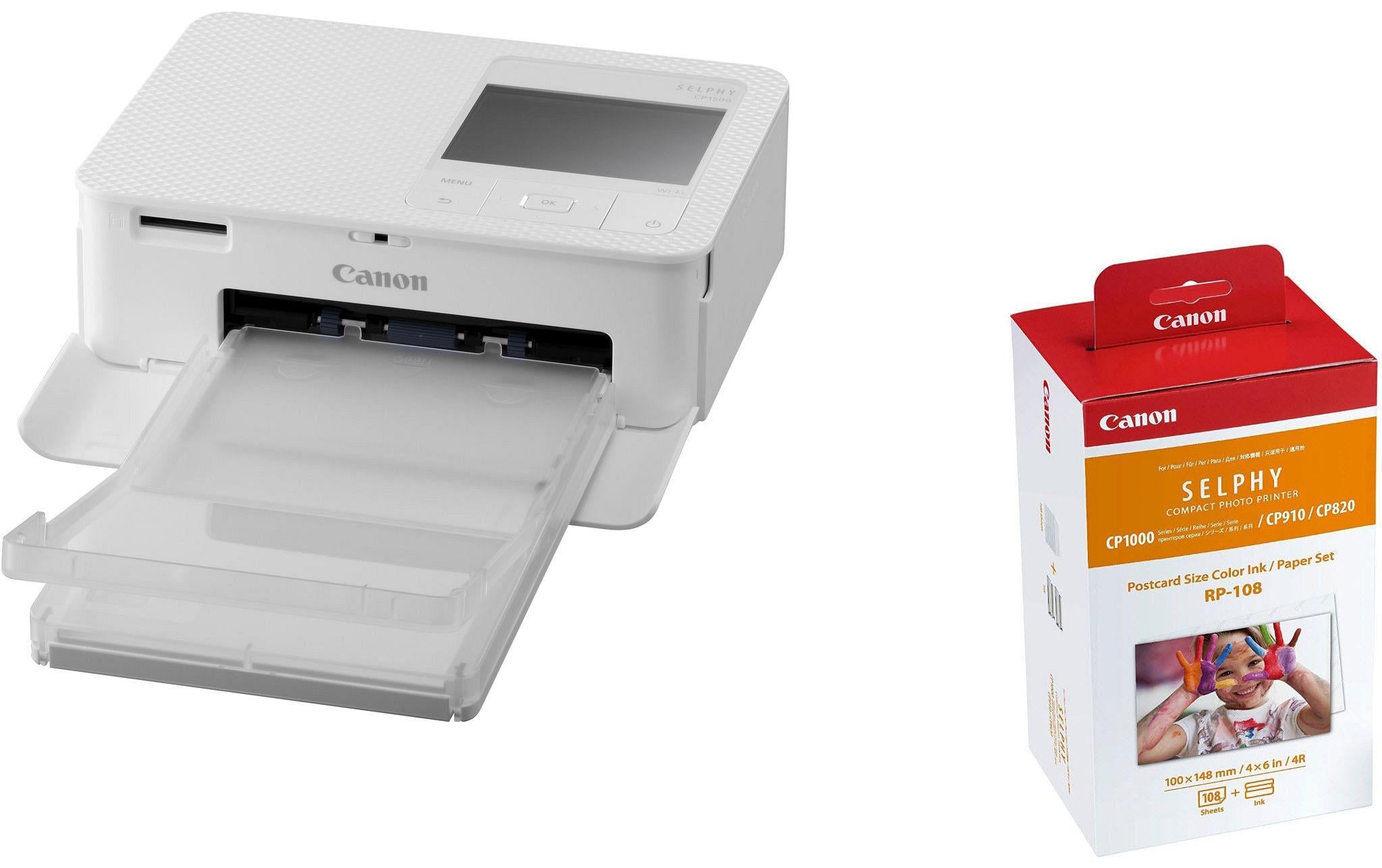 Canon Selphy CP1500 weiss, 300x300dpi,WLAN,