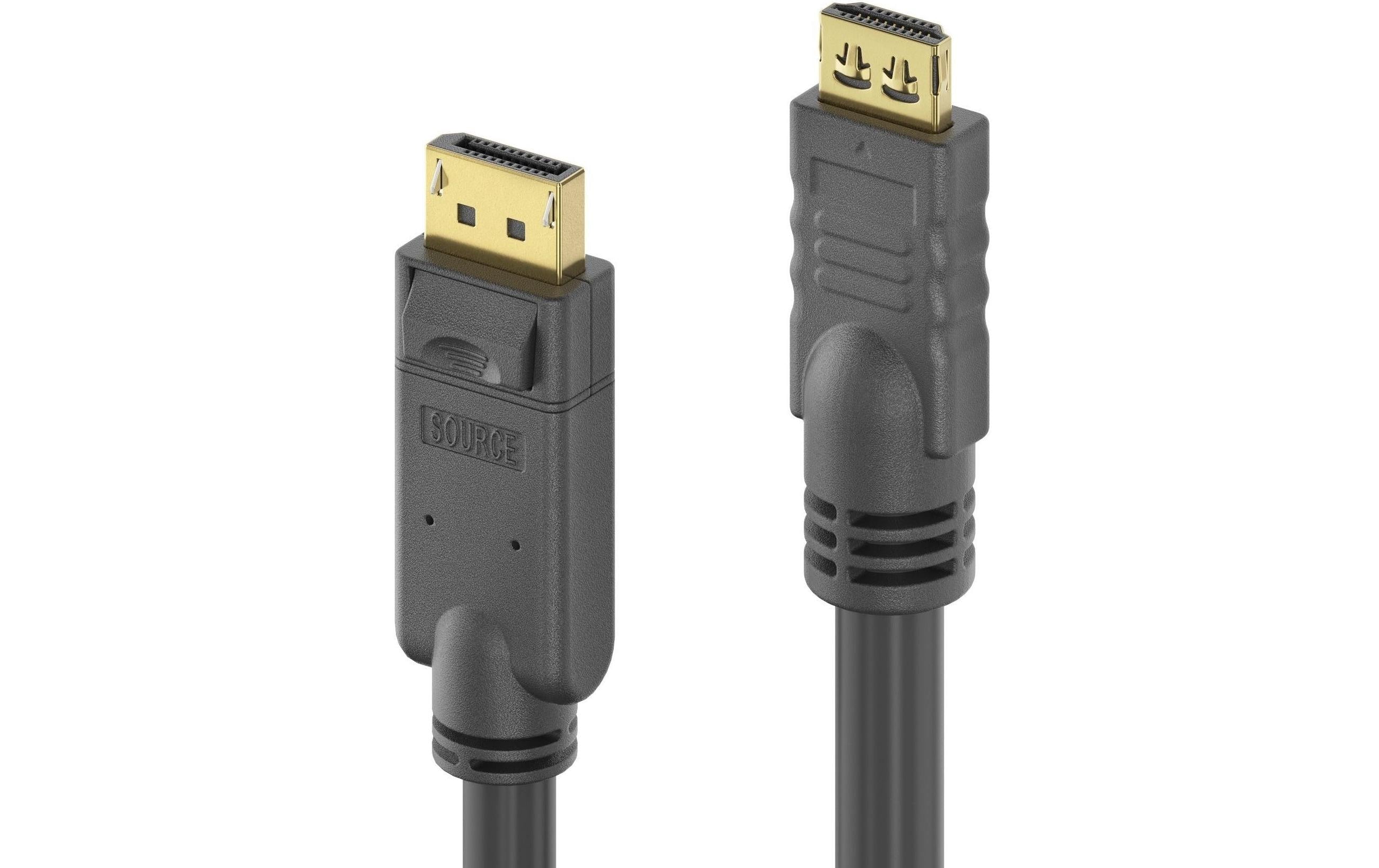 PureInstall 4K Adapterkabel DP/HDMI, 7.50m