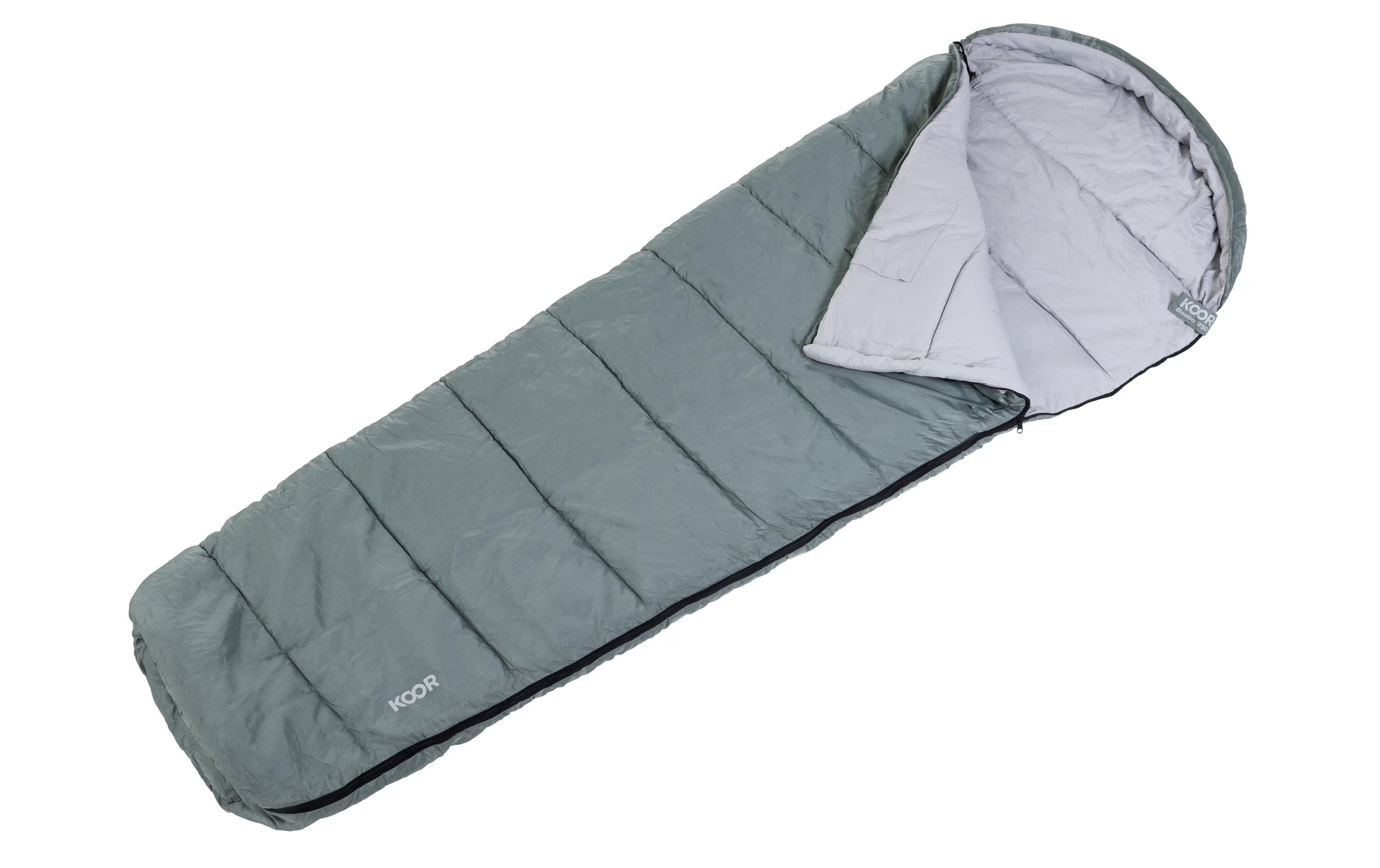 KOOR, Schlafsack Baaba 950 Grau 80 x 220 cm