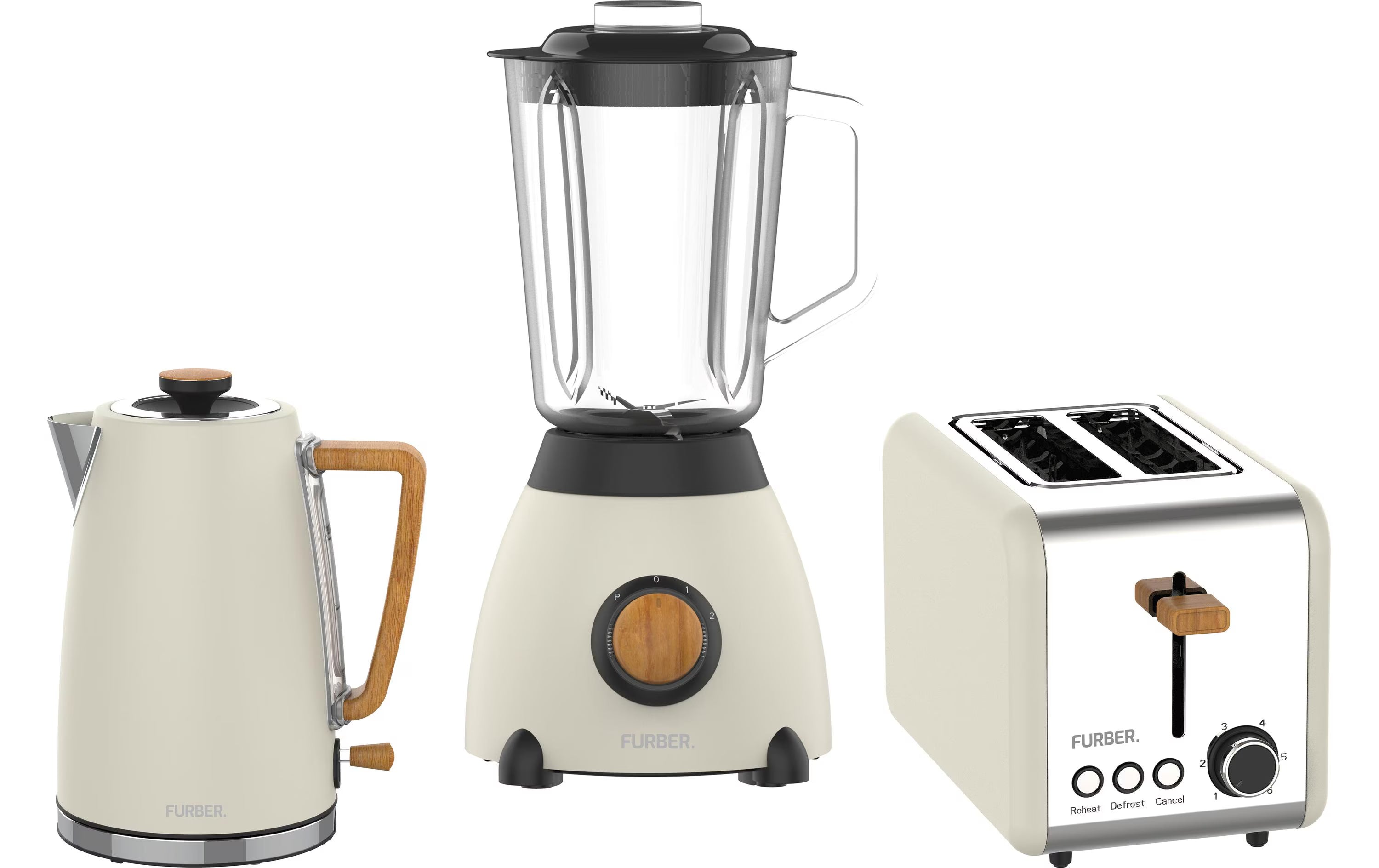 FURBER Set Wasserk-Toaster-Standmix C/H