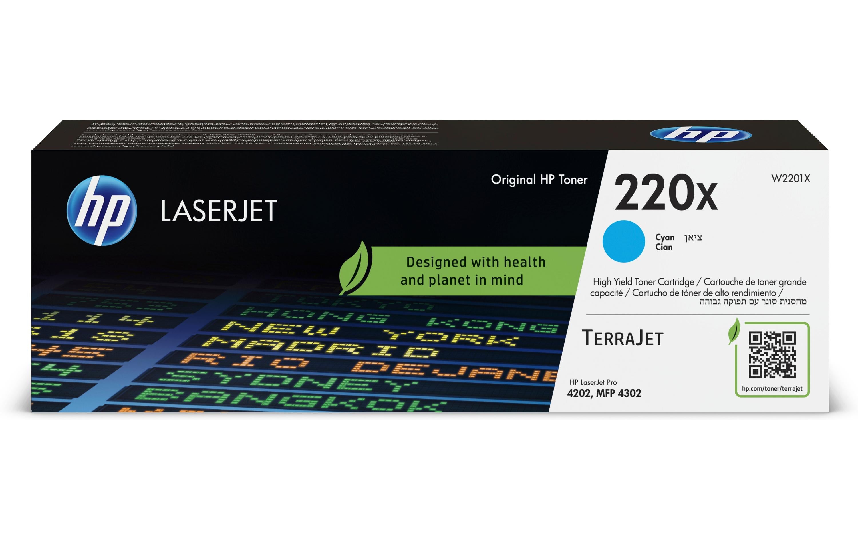 HP, Toner Nr. 220X (W2201X) Cyan