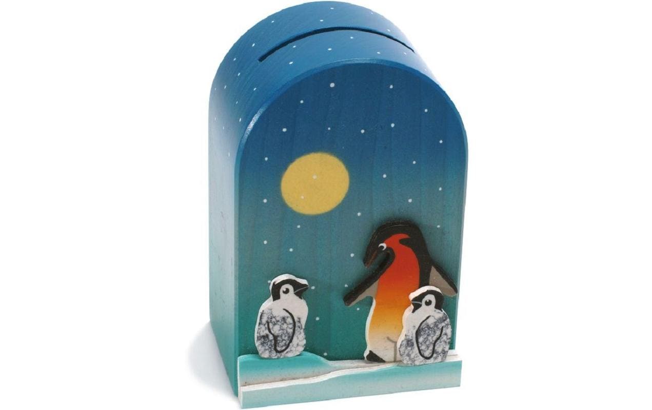 Weizenkorn Spardose Pinguin