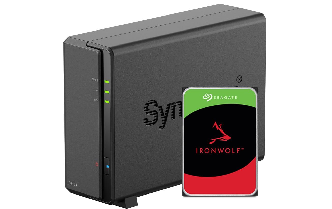 Synology DS124, 1-bay NAS